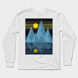 Mountains reflection in the lake Long Sleeve T-Shirt